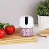 280ml Şarjlı Taşınabilir,Pratik,Kolay Temizlenebilen Hızlı Sessiz Kablosuz USB ile Şarj Olabilen Mini Mutfak Doğrayıcısı (5365)