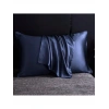 2’li İpek Dokulu Saten Lacivert Yastık Kılıfı 50x70 – Mikrosaten, Saç ve Cilt Dostu