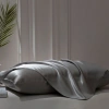 2-Pack Silk Textured Satin Pillowcase 50x70 – Dark Gray – Microsatin, Hair and Skin Friendly