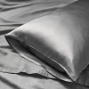 2-Pack Silk Textured Satin Pillowcase 50x70 – Dark Gray – Microsatin, Hair and Skin Friendly