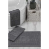3 Piece Bathroom Foot Towel 100% Cotton 50x70 Cm Anthracite