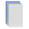 3 lü Düz Renk El Yüz Havlu Seti %100 Pamuklu 50x90 Cm Mavi-Yeşil-Beyaz