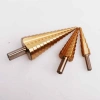 3 Piece Step Drill Bit Set Gradual Sheet Drilling Attachment HSS Titanium Coating (5365)