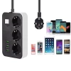 3 USB’li 3’lü 1.8 m Akım Korumalı Priz (5365)