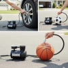 300 PSI Güçlü Taşınabilir Hava Kompresörü–Araba, Motosiklet, Bisiklet ve Top Şişirme İçin Çakmaklıklı Lastik Şişirme Pompası (5365)
