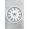 36 cm Beyaz Metal Roma Rakamlı Duvar Saati