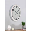 36 cm Beyaz Metal Standart Duvar Saati