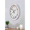 36 cm Beyaz Metal Standart Duvar Saati