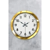 36 cm Gold Metal Standart Duvar Saati