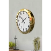 36 cm Gold Metal Standart Duvar Saati
