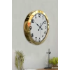 36 cm Gold Metal Standart Duvar Saati