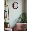 36 Cm Red Childrens Room Wall Clock