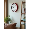 36 Cm Kırmızı Dekoratif Duvar Saati