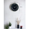 36 Cm Krem Dekoratif Duvar Saati