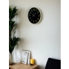 36 Cm Cream Gold Numbered Wall Clock