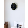36 Cm Cream Gold Numeral Wall Clock