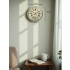 36 Cm Krem Retro Tasarım Duvar Saati