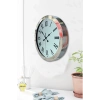 36 cm Krom Metal Roma Rakamli Duvar Saati