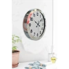 36 cm Krom Metal Standart Duvar Saati