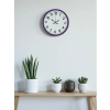 Zentime 36 Cm Purple Decorative Wall Clock