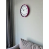36 Cm Pembe Dekoratif Duvar Saati