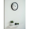 Zentime 36 Cm Black Decorative Wall Clock
