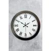 36 cm Siyah Metal Roma Rakamlı Duvar Saati