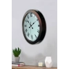 36 cm Siyah Metal Roma Rakamlı Duvar Saati
