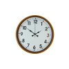 Zentime 36 Cm Orange Decorative Wall Clock