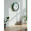 Zentime 36 Cm Green Decorative Wall Clock