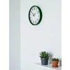 Zentime 36 Cm Green Decorative Wall Clock