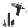 3in1 Araç İçi Kablosuz Şarjlı Mini El Süpürgesi Vakum ve Üfleme (5365)