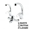 3LÜ SET   BANYO - EVYE MUTFAK - LAVABO   AÇ KAPA  MİX BATARYA MUSLUK (5365)