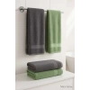 4 Parça Banyo Havlu Takımı %100 Pamuklu Dry Antrasit Yeşil