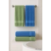 4 Parça Ekonomik Banyo Havlu Takımı %100 Pamuklu Quickdry Mavi Yeşil