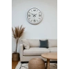 40 cm Beyaz Metal Modern Duvar Saati