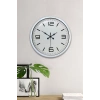 40 cm Beyaz Metal Modern Duvar Saati