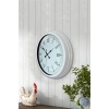 40 cm Beyaz Metal Retro Duvar Saati