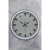 40 cm Beyaz Metal Sade Duvar Saati