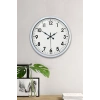 40 cm Beyaz Metal Standart Duvar Saati