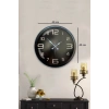 40 cm Siyah Metal Modern Duvar Saati