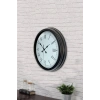 40 cm Siyah Metal Retro Duvar Saati