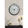 40 cm Siyah Metal Retro Duvar Saati