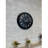 40 cm Siyah Metal Siyah Kadran Duvar Saati