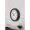 Zentime 40 Cm Black Elegant Wall Clock