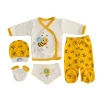 5li Şişme Mini Arı Desenli Unisex Zıbın Takımı – Yenidoğan Seti