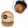 50 Adet Air Fryer Pişirme Kağıdı Tek Kullanımlık Hava Fritöz Yağ Geçirmez Yapışmaz Tabak Model
