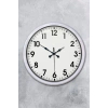 52 cm Beyaz Metal Standart Duvar Saati