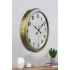52 cm Eskitme Metal Dekoratif Duvar Saati