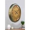 52 cm Eskitme Metal Retro Duvar Saati